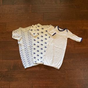 Bundle of 3 Organic Infant Sleep Gowns